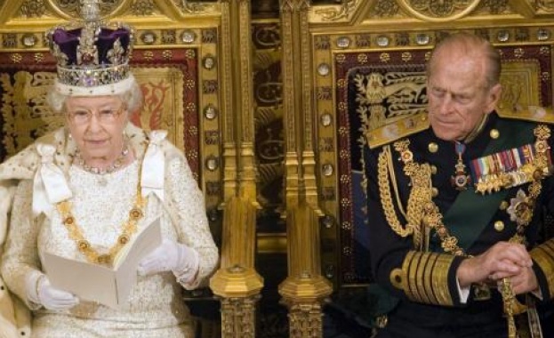 Британската кралица Елизебет Втора и нейният съпруг принц Филип днес