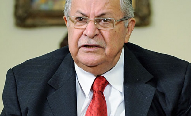 Иракският кюрдски лидер и бивш президент на Ирак Джалал Талабани