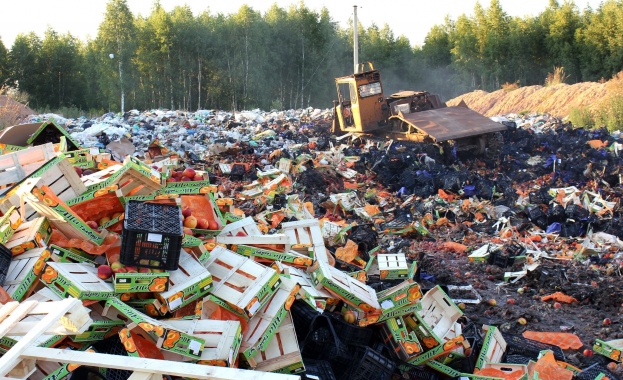 Русия е унищожила над 800 т храни от ЕС