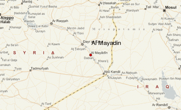 Сирийският град Ал Маядин на провинция Дейр ез Зор е