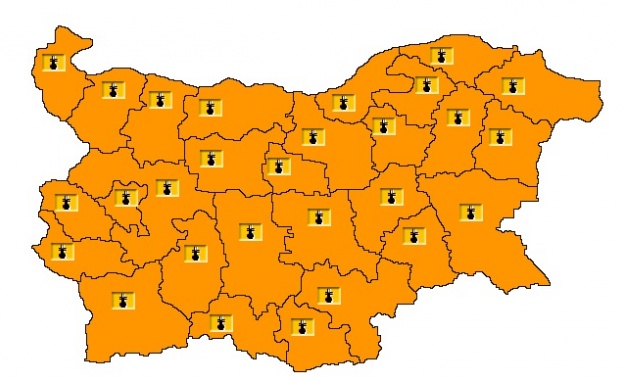Оранжев код за опасно високи температури е в сила за