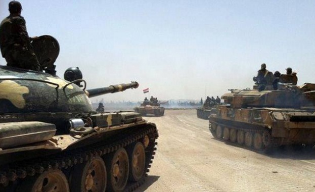 Правителствената войска на Сирия заедно с бойци на групировката Хизбула