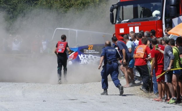 Инцидент по време на рали Сливен 2017 Зрител бе ударен