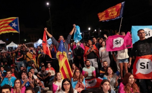Сепаратисткото правителство на Каталуния обяви тази нощ, че 90% от