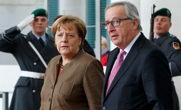 Германският канцлер Ангела Меркел и председателят на Европейската комисия Жан