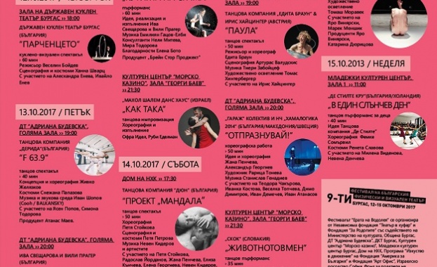 9 тото издание на Фестивала на българския физически и визуален театър