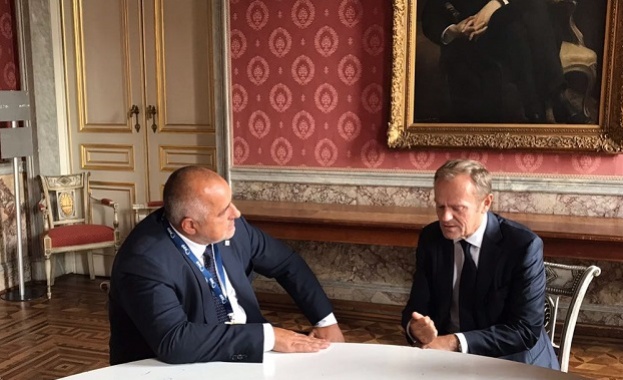 Министър председателят Бойко Борисов и председателят на Европейския съвет Доналд Туск