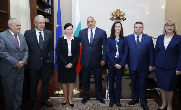 Главният прокурор Сотир Цацаров премиерът Бойко Борисов и министри се