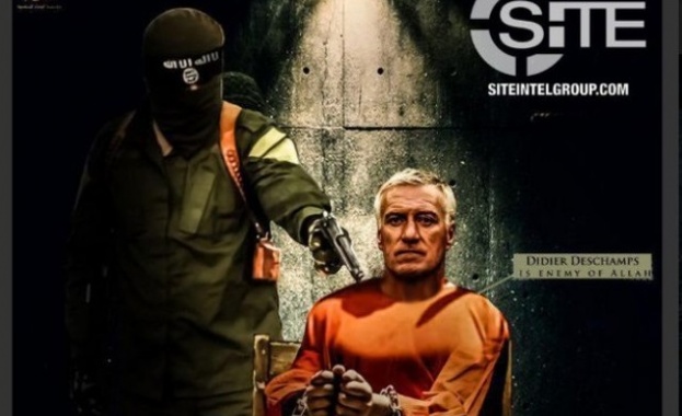 „Ислямска държава продължава да тероризира футболния свят с шокиращи плакати.
