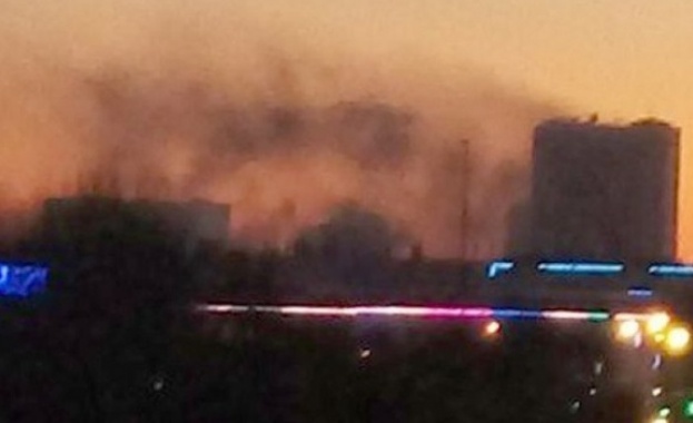 Гори сграда до Москва използвана от руското разузнаване съобщават руски