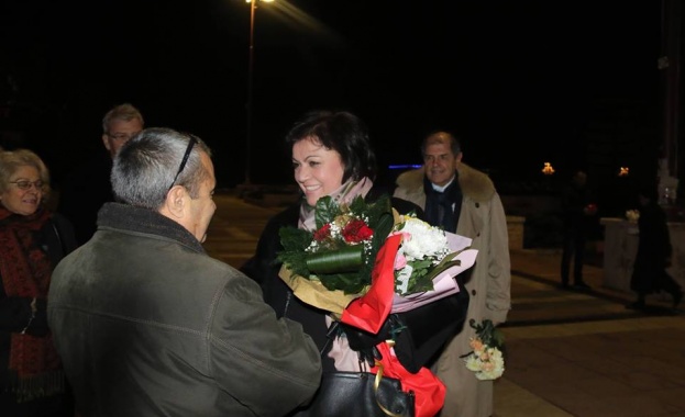 Лидерът на БСП Корнелия Нинова посети Благоевград по случай 104