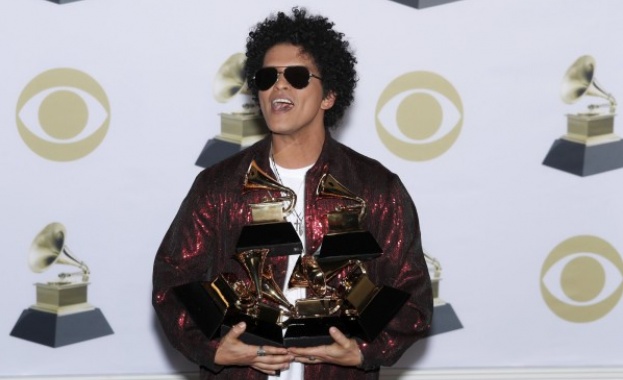 Бруно Марс и Ед Шийран са големите победители на тазгодишните