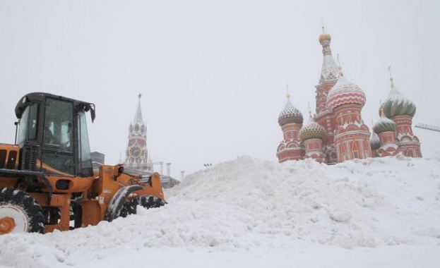 Снеговалежът в Москва се оказа рекорден. Това обяви зам.-кметът на