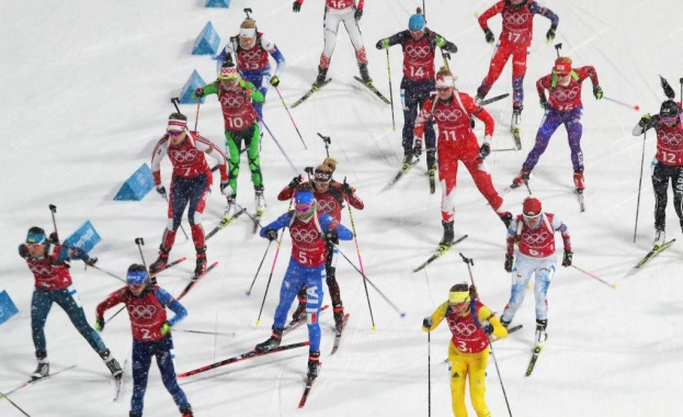 Българската женска щафета по биатлон в състав Емилия Йорданова Даниела