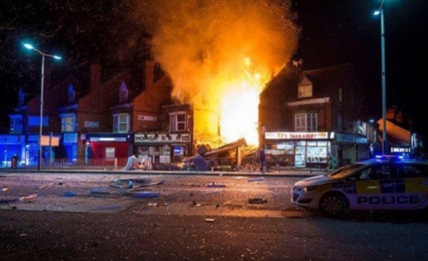 Голяма експлозия е станала в центъра на английския град Лестър