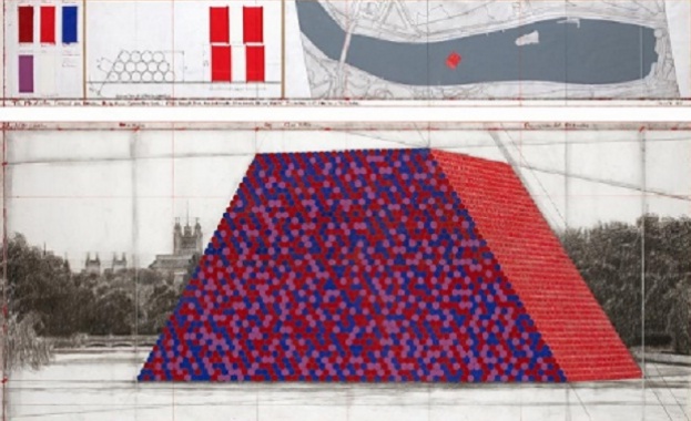 Кристо започна работа изграждането на новия си проект в Лондон