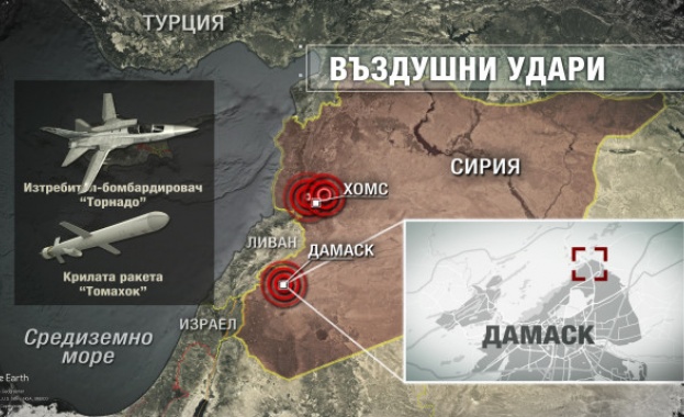 Вашингтон Лондон и Париж започнаха прецизни военни действия срещу предполагаеми