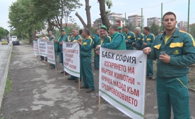 Служителите от шуменския екарисаж излязоха на протест пред местната дирекция