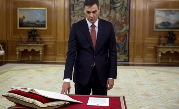 Лидерът на испанските социалисти Педро Санчес положи клетва като нов