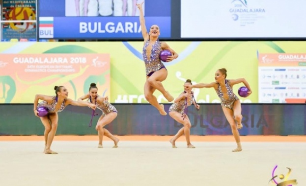 Националният ансамбъл по художествена гимнастика спечели златен медал от европейското