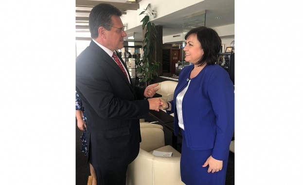 Лидерите на партиите от Вишеградската четворка и председателят на БСП