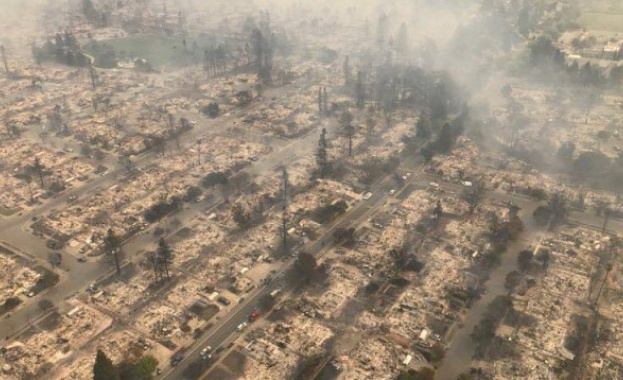 Горски пожар бушува в американския щат Калифорния Огънят се разпространи