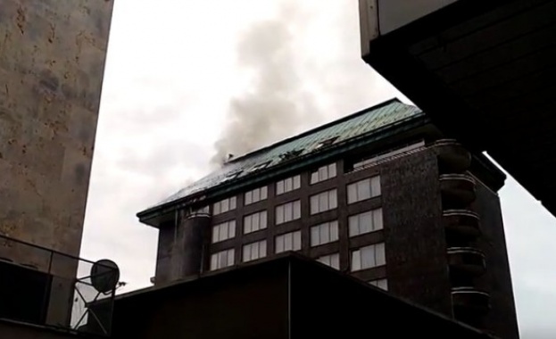 Пожар избухна днес в четиризвездния хотел Юнион в центъра на