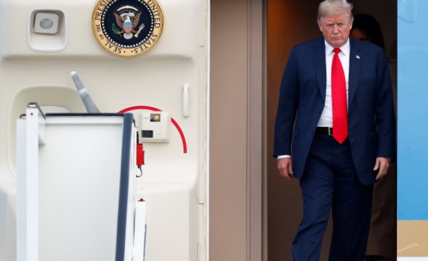 Пристигането на президента на САЩ Доналд Тръмп в Брюксел за