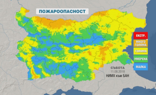 Горещ уикенд с висока опасност от пожари Горещ уикенд с висока опасност от пожари