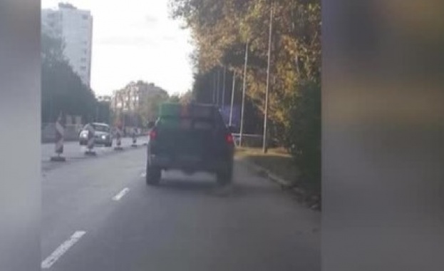 Мъж прегази с автомобила си бездомно куче в Сандански Видеозаписът