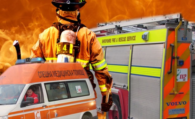 Палеж като на кино Неизвестни разбиха и подпалиха магазин в