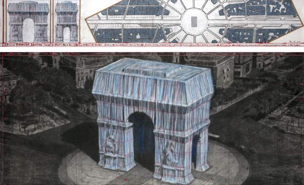 Артистът Кристо ще опакова Триумфалната арка в Париж Проектът ще