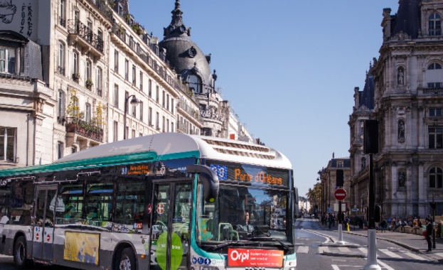 Общественият транспорт в Париж е направил поръчка за 800 електробуса