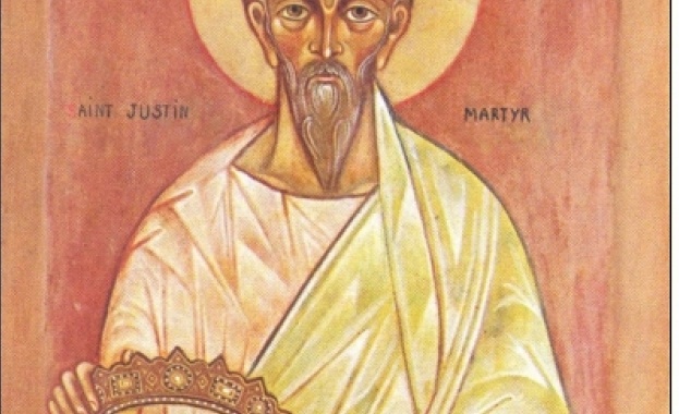 Св мъченик Юстин Философ бил родом от Сирия Писал в