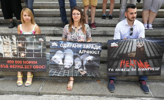 Протест под надслов Още една година смърт се провежда пред