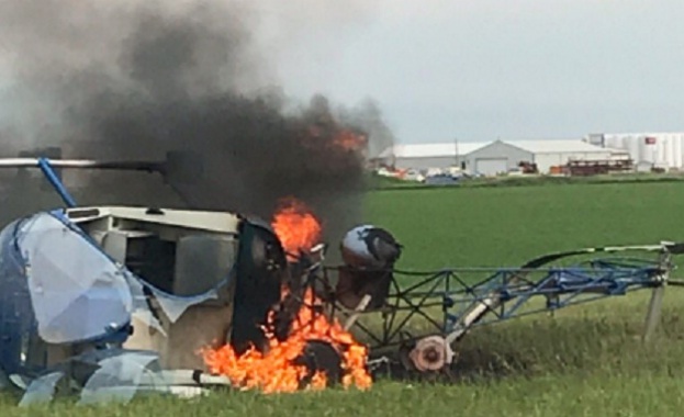 Самоделен хеликоптер се разби в канадската провинция Манитоба Това съобщиха