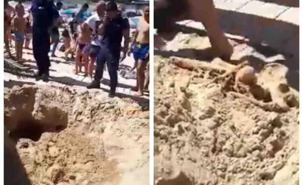 Деца откриха човешки кости на плаж Атлиман в Китен Хлапетата