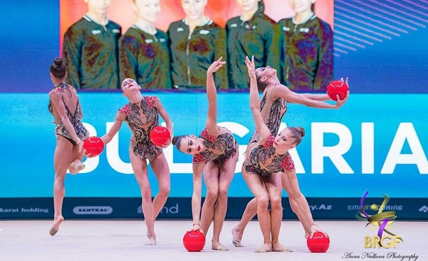 Българският ансамбъл по художествена гимнастика спечели златен медал във финала