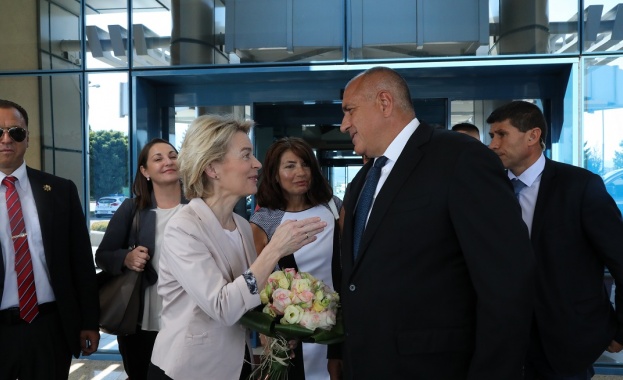 Министър председателят Бойко Борисов посрещна новоизбрания председател на Европейската комисия Урсула