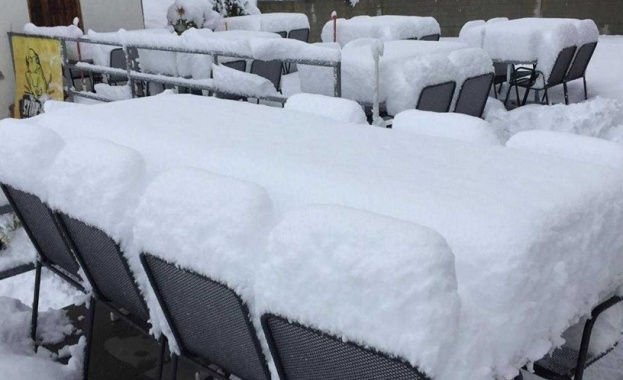 Първи по значителен снеговалеж за сезона беше регистриран през последните дни