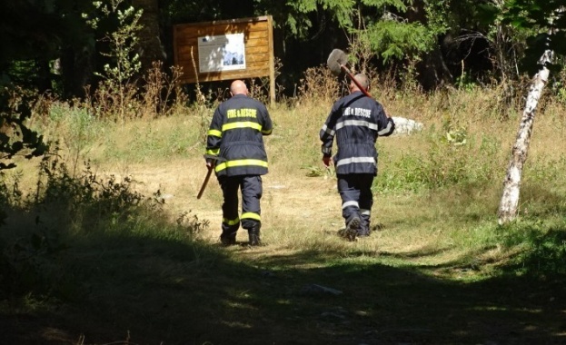 Пожар пламна днес в района на Сухото езеро над Кирилова