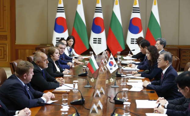 Министър председателят Бойко Борисов се срещна с президента на Република Корея