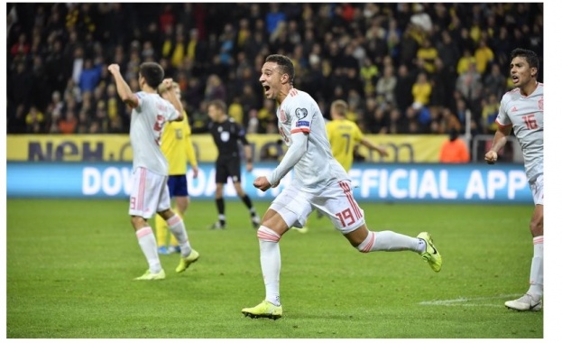 Испания стигна до 1 1 като гост на Швеция и се