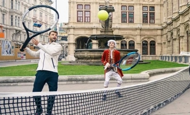 Най добрият ни тенисист Григор Димитров получи рядката възможност да поиграе