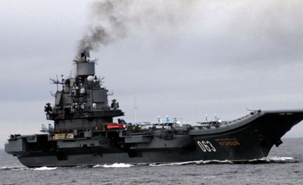 Единственият самолетоносач на руския флот Адмирал Кузнецов се запали