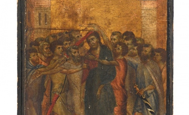 Картината Осмиването на Христос на италианския художник Чимабуе открита преди