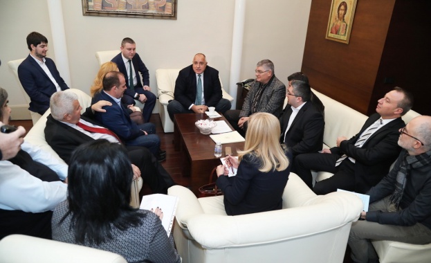 Министър председателят Бойко Борисов провежда среща с представители на пет сдружения