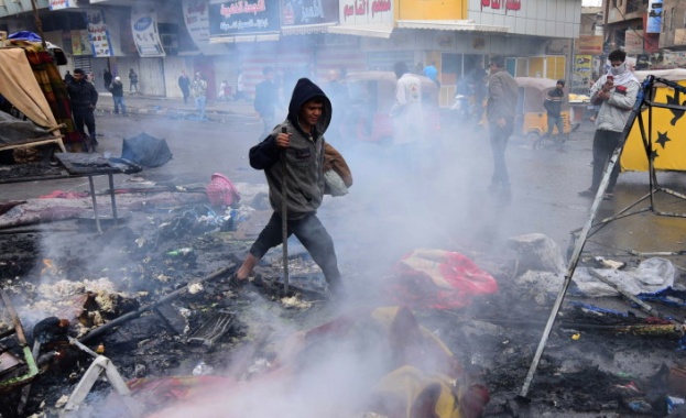 Напрежението в Ирак не стихва Протести се разгарят в столицата