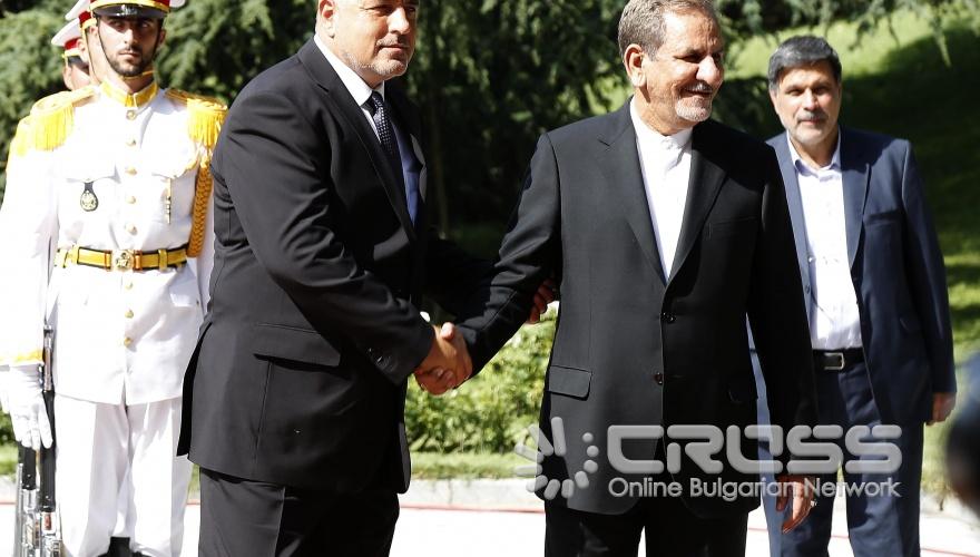 Среща на министър-председателя Бойко Борисов с първия вицепрезидент на Иран Есхак Джахангири