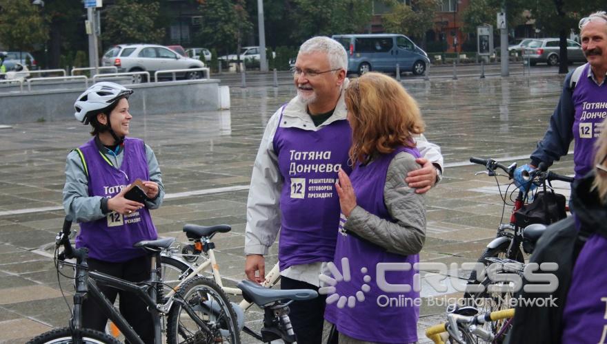 Велошествие в София с участието на кандидата за вицепрезидент на коалиция 